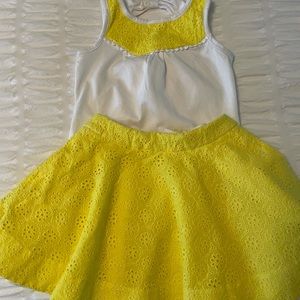 Kate Spade skirt and shirt